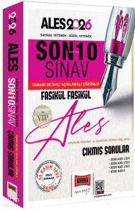 Yargı Yayınları 2026 ALES VIP Son 10 Sınav Fasikül Fasikül Çıkmış Sorular (23 Kasım 2025 Sınavı Dahil)