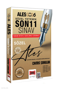 Yargı Yayınları 2026 ALES VIP Sözel Yetenek Son 11 Sınav Çıkmış Sorular