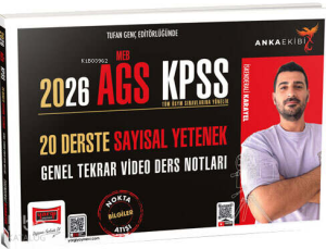 Yargı Yayınları 2026 Anka Ekibi MEB-AGS KPSS 20 Derste Sayısal Yetenek Genel Tekrar Video Ders Notları