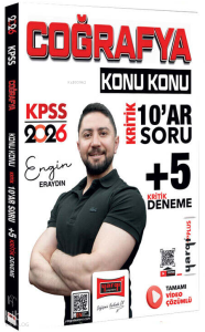 Yargı Yayınları 2026 KPSS Coğrafya Konu Konu Kritik 10ar Soru +5 Kritik Deneme Sınavı