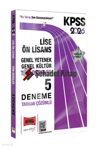 Yargı Yayınları 2026 KPSS GK-GY Lise Ön Lisans Tüm Dersler Tamamı Çözümlü 5 Deneme