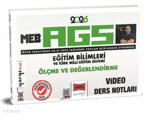 Yargı Yayınları 2026 MEB-AGS Eğitim Bilimleri ve Türk Milli Eğitim Sistemi Ölçme ve Değerlendirme Video Ders Notları