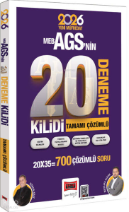 Yargı Yayınları 2026 MEB-AGS Kilidi Tamamı Çözümlü 20 Deneme