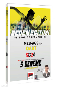 Yargı Yayınları 2026 ÖABT MEB-AGS Beden Eğitimi ve Spor Öğretmenliği Tamamı Çözümlü 5 Deneme