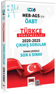 Yargı Yayınları 2026 ÖABT MEB-AGS Türkçe Öğretmenliği Tamamı Çözümlü Son 6 Sınav Çıkmış Sorular