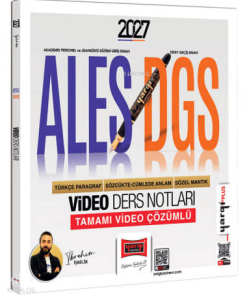 Yargı Yayınları 2027 ALES DGS Türkçe Paragraf - Sözcükte Anlam Sözel Mantık Video Ders Notları