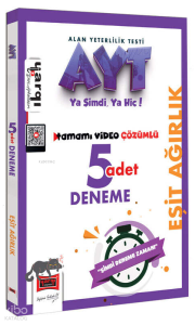 Yargı Yayınları AYT Eşit Ağırlık Tamamı Video Çözümlü 5 Deneme