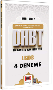 Yargı Yayınları DHBT 1 - DHBT 2 Lisans 4 Deneme Sınavı