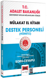 Yargı Yayınları T.C. Adalet Bakanlığı Destek Personeli Hizmetli Mülakat El Kitabı Soru-Cevaplı