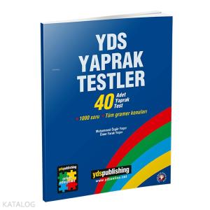 YDS Yaprak Testler  40 Adet Yaprak Test