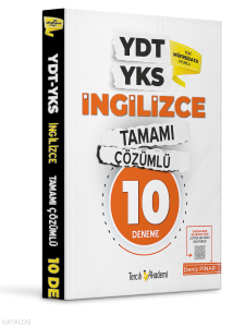 YDT YKS İngilizce Tamamı Çözümlü 10 Deneme