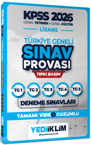 Yediiklim 2026 KPSS Lisans GY-GK Türkiye Geneli Video Çözümlü Denemeler