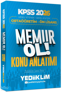 Yediiklim 2026 KPSS Ortaöğretim Ön Lisans Genel Yetenek Genel Kültür Memur Ol Konu Anlatımı