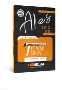 Yediiklim 2026 Master Serisi ALES Sayısal Sözel Yetenek Tamamı Çözümlü Fasikül 7 Deneme