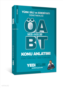 Yediiklim 2026 MEB AGS ÖABT Türk Dili ve Edebiyatı Öğretmenliği Eski Türk Dili Yeni Türk Dili Konu Anlatımı