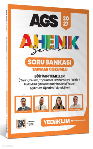 Yediiklim 2027 AGS Ahenk Serisi Eğitimin Temelleri Tamamı Çözümlü Soru Bankası