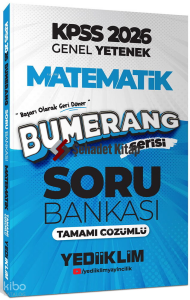 Yediiklim Yayıncılık 2026 KPSS Genel Yetenek Bumerang Matematik Tamamı Çözümlü Soru Bankası