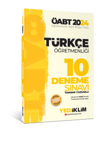 Yediiklim Yayınları ÖABT Rehberlik Öğretmenliği Tamamı Çözümlü 10 Deneme Sınavı