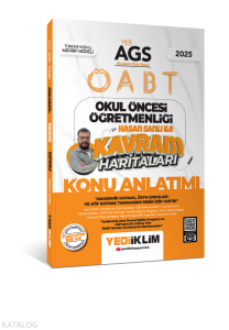 Yediiklim Yayınları 2025 MEB AGS ÖABT Okul Öncesi Öğretmenliği Hasan Sanlı İle Kavram Haritaları Konu Anlatımı