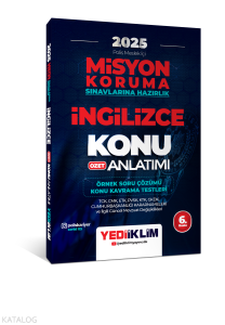 Yediiklim Yayınları 2025 PAEM Misyon Koruma Sınavlarına Hazırlık İngilizce Özet Konu Anlatımı