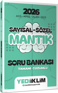 Yediiklim Yayınları 2026 AGS KPSS ALES DGS Sayısal Sözel Mantık Tamamı Çözümlü Soru Bankası