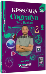 Yediiklim Yayınları 2026 KPSS AGS Atölye Serisi Genel Kültür Coğrafya Tamamı Video Çözümlü Soru Bankası