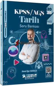 Yediiklim Yayınları 2026 KPSS AGS Atölye Serisi Genel Kültür Tarih Tamamı Video Çözümlü Soru Bankası