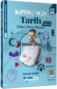 Yediiklim Yayınları 2026 KPSS AGS Atölye Serisi Genel Kültür Tarih Video Ders Notları