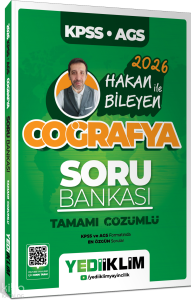 Yediiklim Yayınları 2026 KPSS AGS Coğrafya Tamamı Çözümlü Soru Bankası