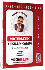 Yediiklim Yayınları 2026 KPSS AGS DGS ALES Matematik Tamamı Video Çözümlü Tekrar Kampı
