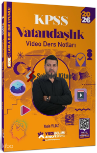 Yediiklim Yayınları 2026 KPSS Atölye Serisi Genel Kültür Vatandaşlık Video Ders Notları