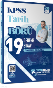 Yediiklim Yayınları 2026 KPSS Börü Tarih Tamamı Çözümlü 19 Deneme Sınavı