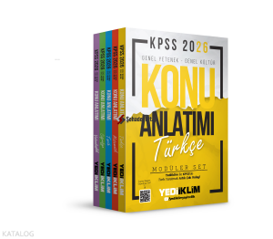 Yediiklim Yayınları 2026 KPSS Genel Yetenek - Genel Kültür Konu Anlatımı Modüler Set ( 5 Kitap)
