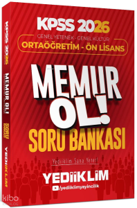 Yediiklim Yayınları 2026 KPSS Genel Yetenek Genel Kültür Ortaöğretim - Ön Lisans Memur Ol Soru Bankası