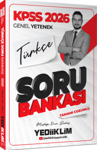 Yediiklim Yayınları 2026 KPSS Genel Yetenek Türkçe Tamamı Çözümlü Soru Bankası