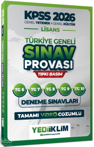 Yediiklim Yayınları 2026 KPSS Lisans GY-GK Türkiye Geneli Sınav Provası Tıpkı Basım 6-7-8-9-10 Deneme Sınavları Tamamı Video Çözümlü