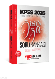 Yediiklim Yayınları 2026 Kpss Ortaöğretim-Önlisans İŞİN ÖZÜ Tek Kitap Soru Bankası(2850 soru)