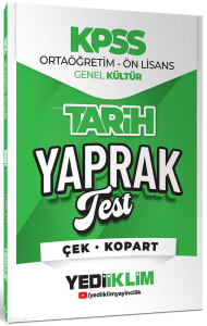 Yedi̇i̇kli̇m Yayınları 2026 Kpss Ortaöğreti̇m-Önli̇sans Tari̇h Çek Kopart Yaprak Test