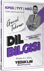 Yediiklim Yayınları 2026 KPSS TYT MSÜ Tüm Adaylar İçin Dil Bilgisi Tamamı Çözümlü