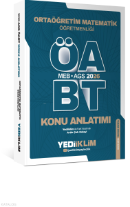 Yediiklim Yayınları 2026 MEB AGS ÖABT Ortaöğretim Matematik Öğretmenliği Konu Anlatımı