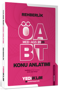 Yediiklim Yayınları 2026 MEB AGS ÖABT Rehberlik Konu Anlatımı
