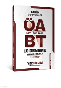 Yediiklim Yayınları 2026 MEB AGS ÖABT Tarih Öğretmenliği Tamamı Çözümlü 10 Deneme Sınavı