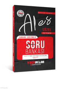 Yediiklim Yayınları ALES Sözel Yetenek Tamamı Çözümlü Soru Bankası