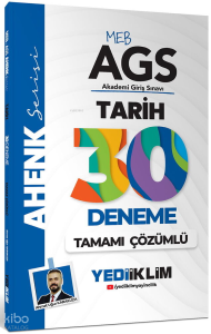 Yediiklim Yayınları MEB AGS Ahenk Tarih Tamamı Çözümlü 30 Deneme
