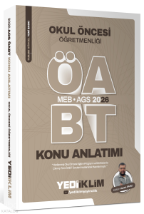 Yediiklim Yayınları MEB AGS ÖABT Okul Öncesi Öğretmenliği Konu Anlatımı