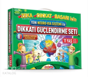 Yeni Neuro-Via Sistemi ile Dikkati Güçlendirme Seti 11 Yaş (3 Kitap)
