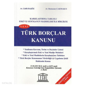 Yeni Türk Borçlar Kanunu (Orta Boy)