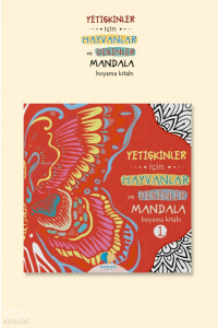 Yetişkinler İçin Hayvanlar ve Desenler Mandala Boyama Kitabı-1