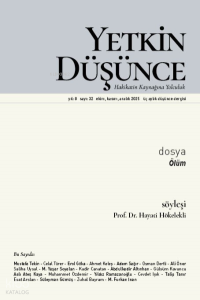 Yetkin Düşünce Dergisi  32. Sayı Kasım 2025;Ölüm