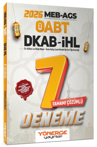 Yönerge 2026 ÖABT MEB-AGS DKAB Din Kültürü ve Ahlak Bilgisi, İmam Hatip Lisesi Öğretmenliği 7 Deneme Çözümlü